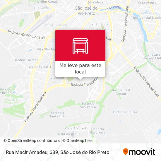 Rua Macir Amadeu, 689 mapa