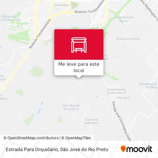 Estrada Para Orquidário mapa