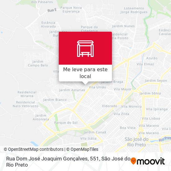 Rua Dom José Joaquim Gonçalves, 551 mapa