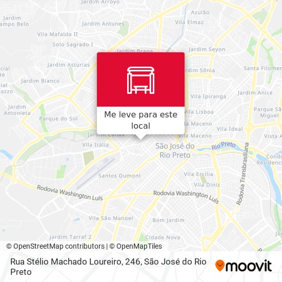 Rua Stélio Machado Loureiro, 246 mapa