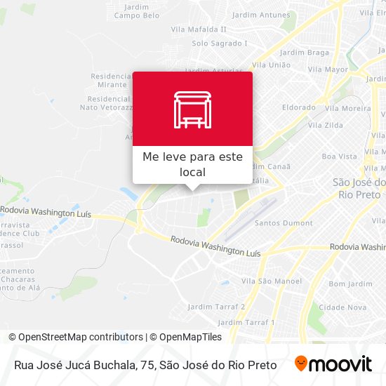 Rua José Jucá Buchala, 75 mapa