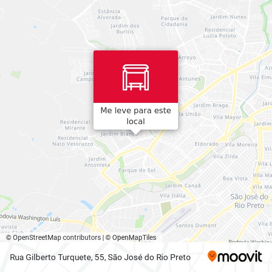 Rua Gilberto Turquete, 55 mapa