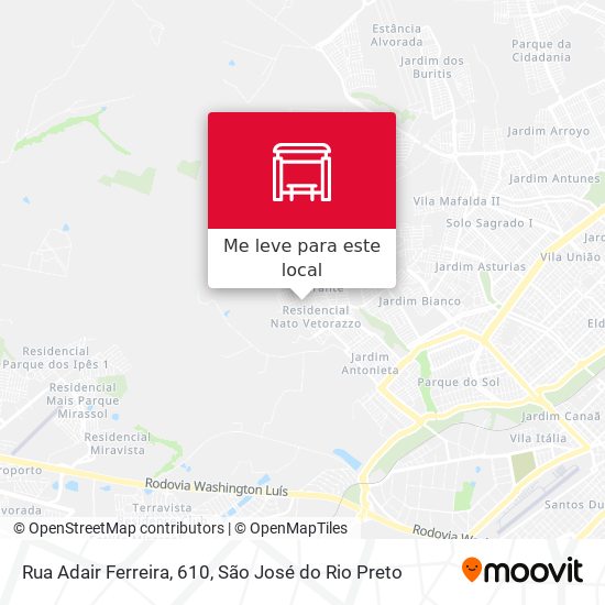 Rua Adair Ferreira, 610 mapa