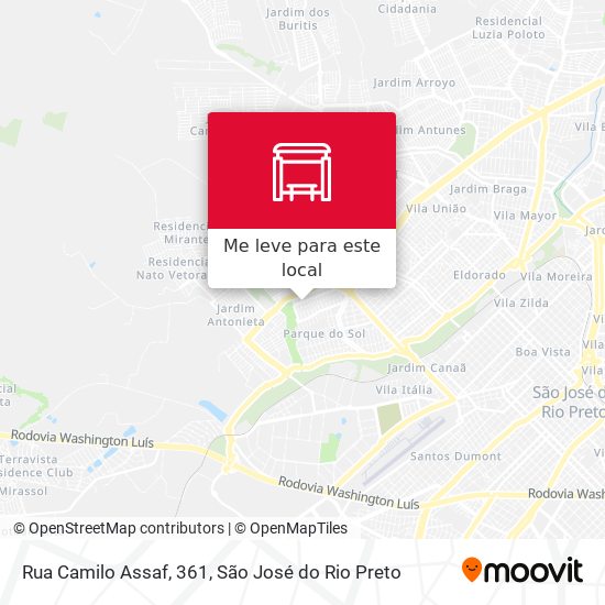Rua Camilo Assaf, 361 mapa