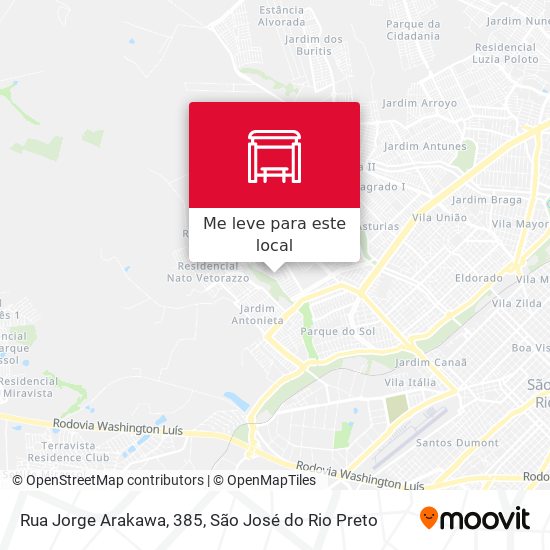 Rua Jorge Arakawa, 385 mapa