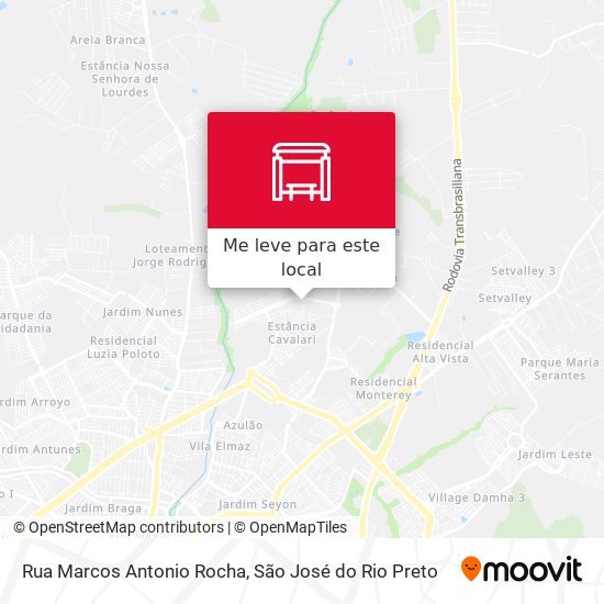 Rua Marcos Antonio Rocha mapa
