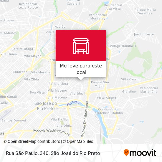 Rua São Paulo, 340 mapa