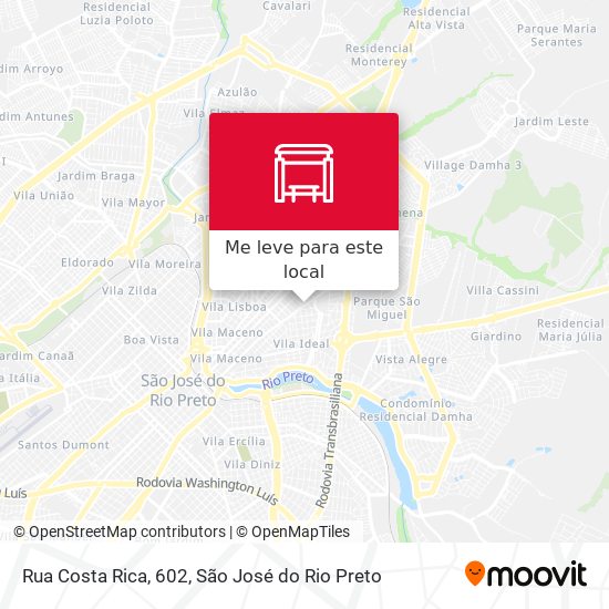Rua Costa Rica, 602 mapa