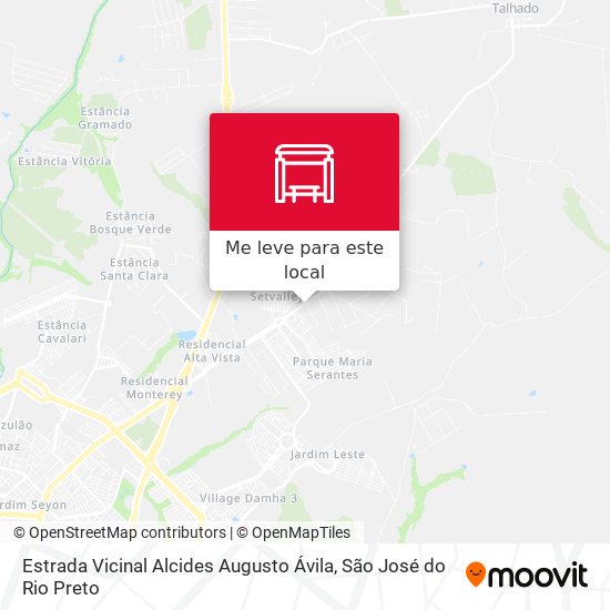 Estrada Vicinal Alcides Augusto Ávila mapa