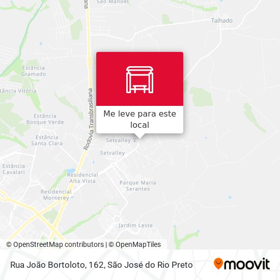Rua João Bortoloto, 162 mapa