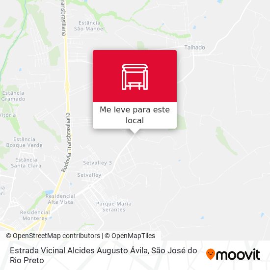 Estrada Vicinal Alcides Augusto Ávila mapa