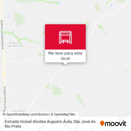 Estrada Vicinal Alcides Augusto Ávila mapa