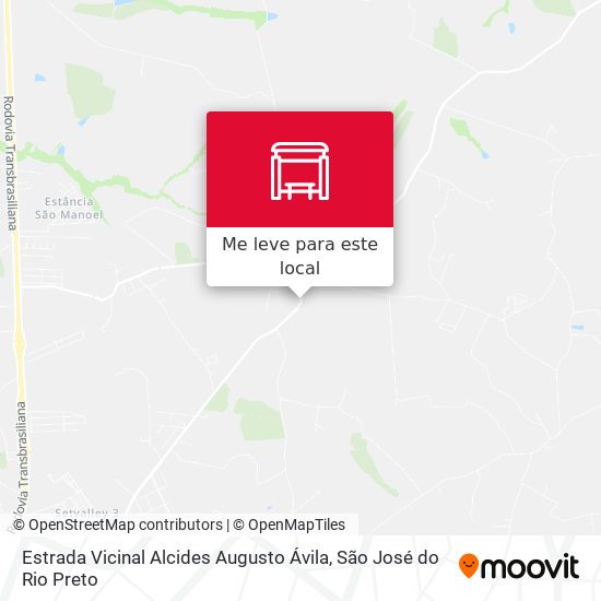 Estrada Vicinal Alcides Augusto Ávila mapa
