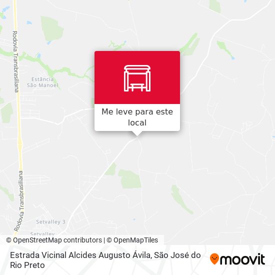 Estrada Vicinal Alcides Augusto Ávila mapa