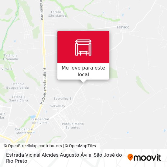 Estrada Vicinal Alcides Augusto Ávila mapa