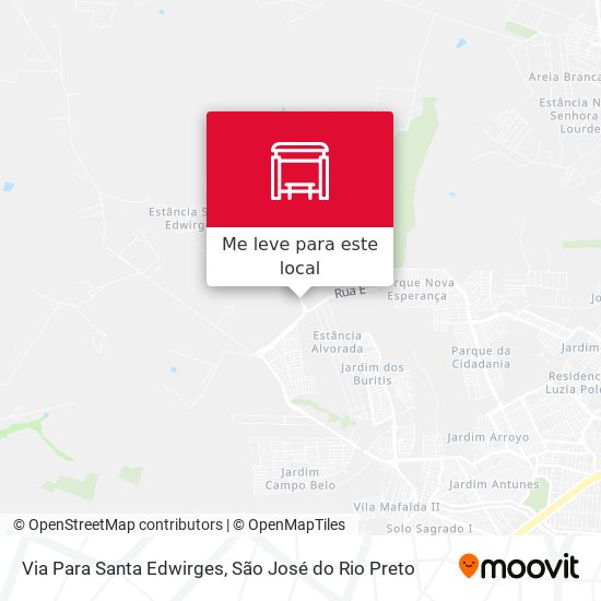Via Para Santa Edwirges mapa