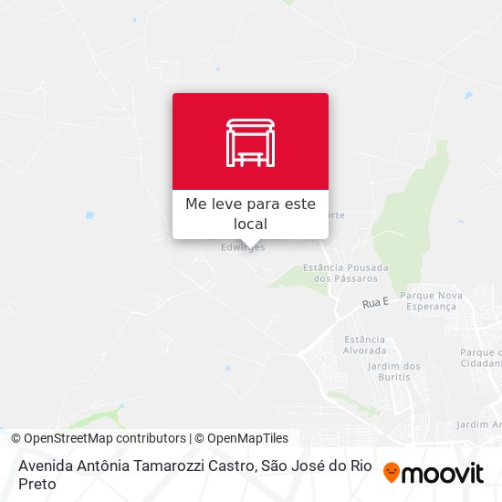 Avenida Antônia Tamarozzi Castro mapa