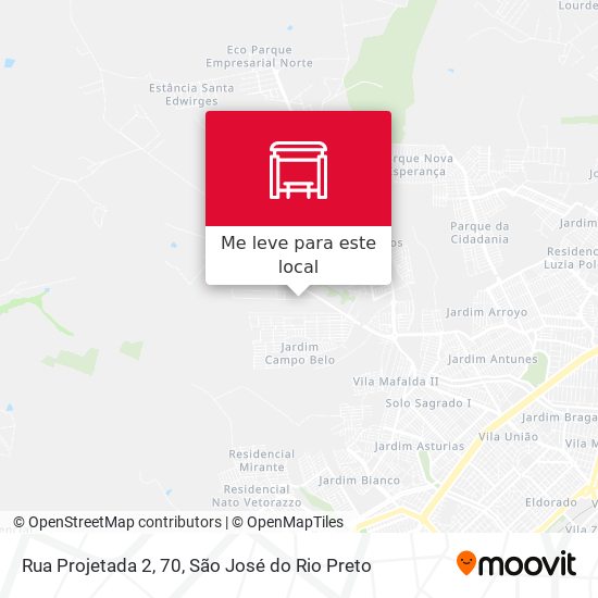 Rua Projetada 2, 70 mapa