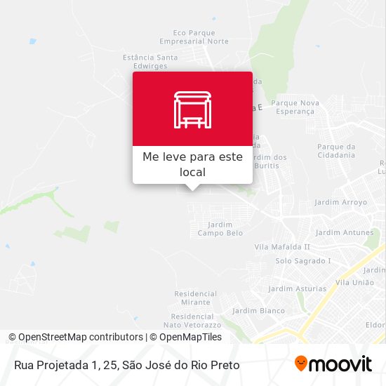 Rua Projetada 1, 25 mapa