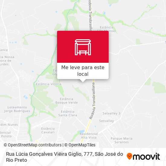 Rua Lúcia Gonçalves Viêira Giglio, 777 mapa