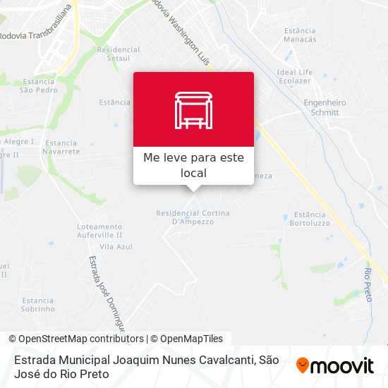 Estrada Municipal Joaquim Nunes Cavalcanti mapa