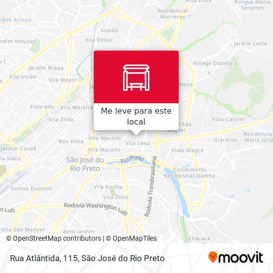 Rua Atlântida, 115 mapa