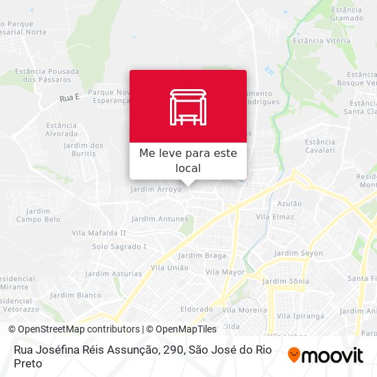 Rua Joséfina Réis Assunção, 290 mapa