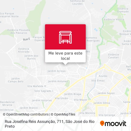 Rua Joséfina Réis Assunção, 711 mapa