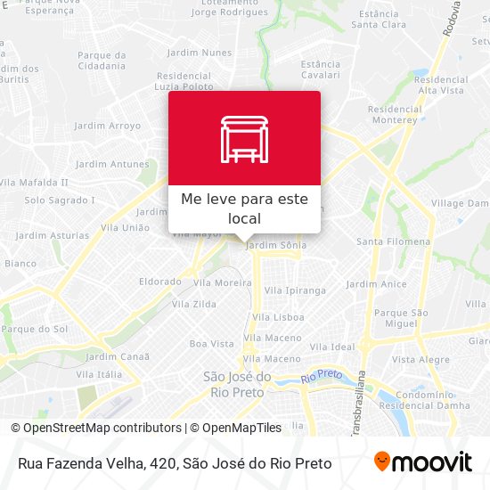 Rua Fazenda Velha, 420 mapa