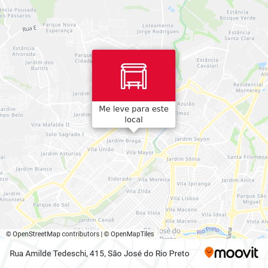 Rua Amilde Tedeschi, 415 mapa