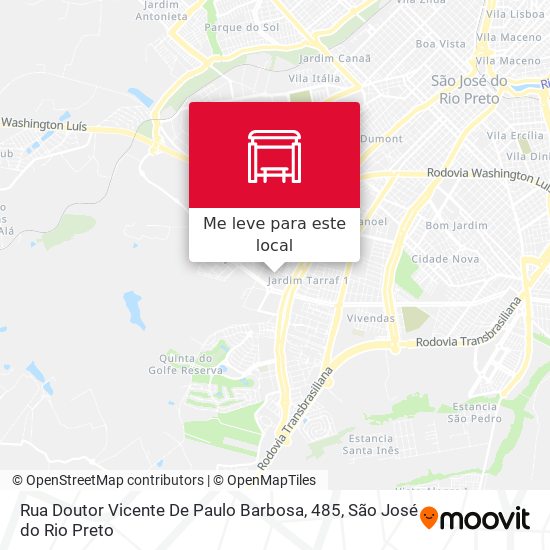 Rua Doutor Vicente De Paulo Barbosa, 485 mapa