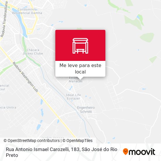 Rua Antonio Ismael Carozelli, 183 mapa