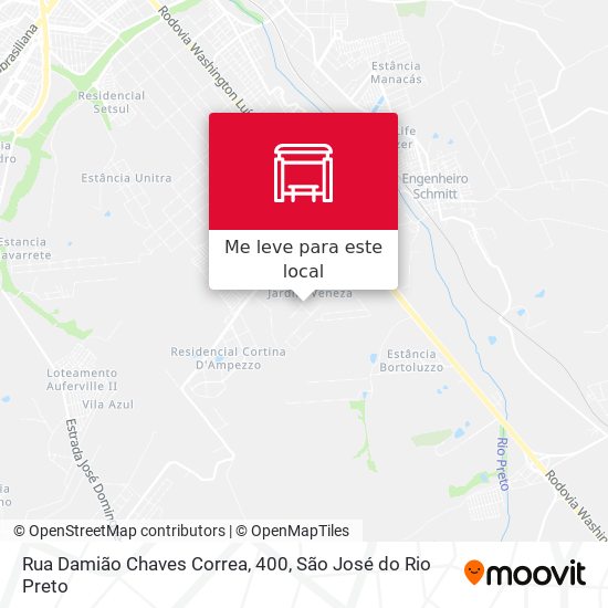 Rua Damião Chaves Correa, 400 mapa