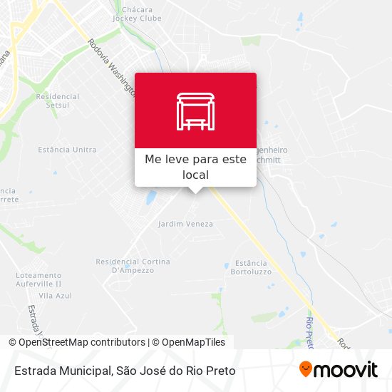 Estrada Municipal mapa