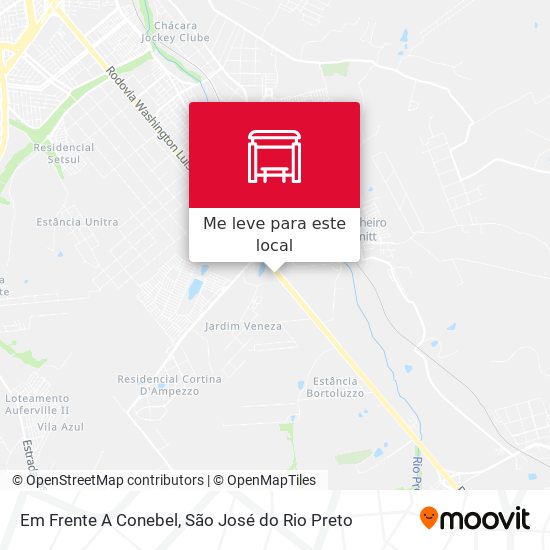 Em Frente A Conebel mapa