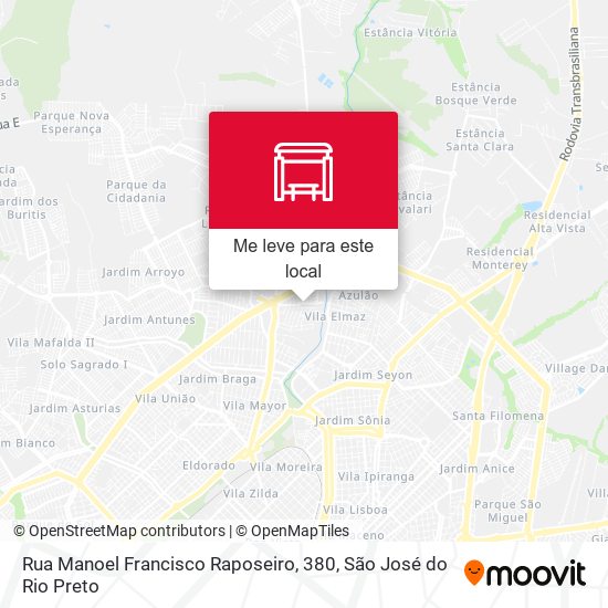 Rua Manoel Francisco Raposeiro, 380 mapa