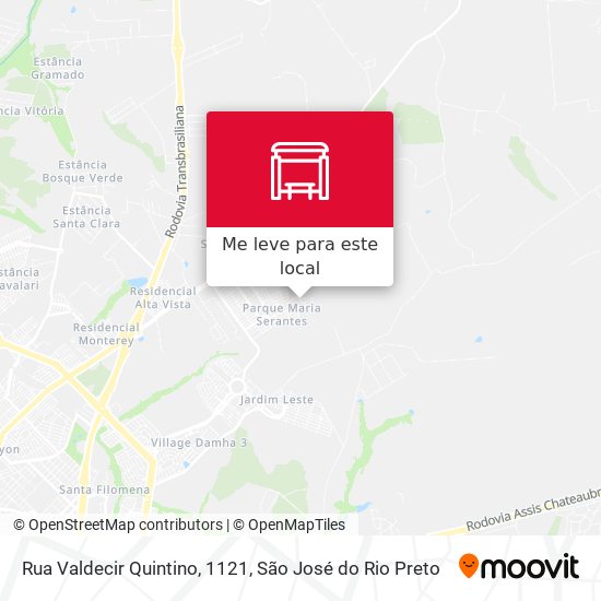 Rua Valdecir Quintino, 1121 mapa
