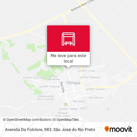 Avenida Do Folclore, 983 mapa
