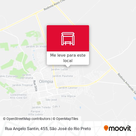 Rua Angelo Santin, 455 mapa