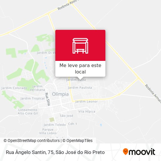 Rua Ângelo Santin, 75 mapa