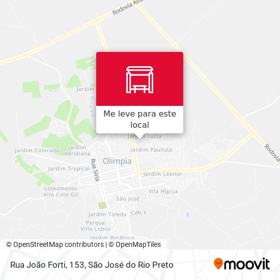 Rua João Forti, 153 mapa