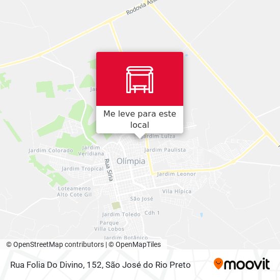 Rua Folia Do Divino, 152 mapa