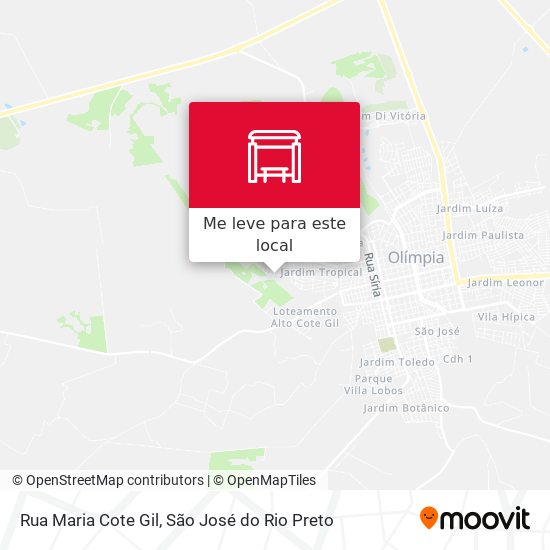 Rua Maria Cote Gil mapa