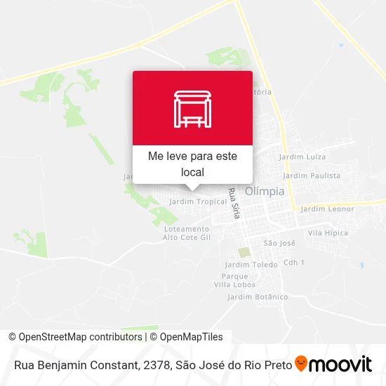 Rua Benjamin Constant, 2378 mapa