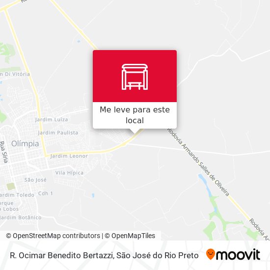 R. Ocimar Benedito Bertazzi mapa