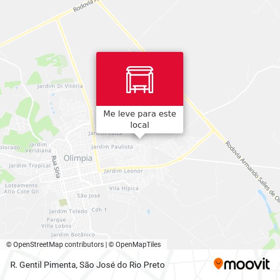 R. Gentil Pimenta mapa