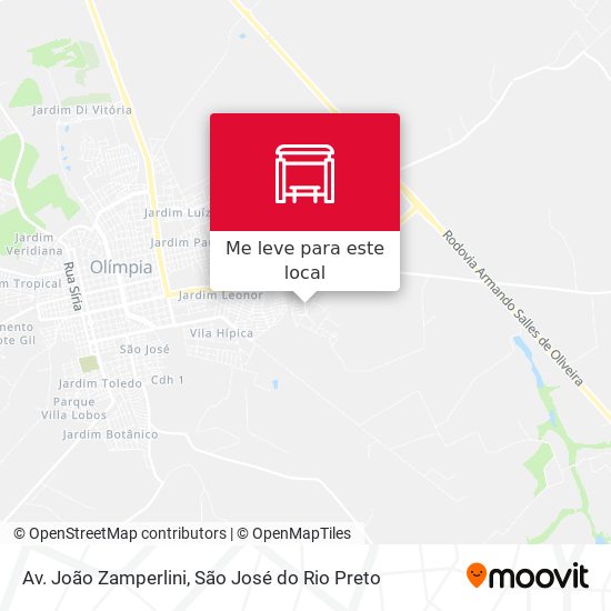 Av. João Zamperlini mapa