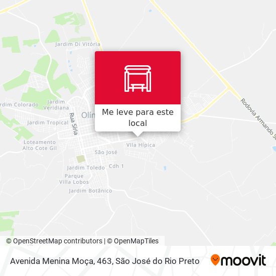 Avenida Menina Moça, 463 mapa