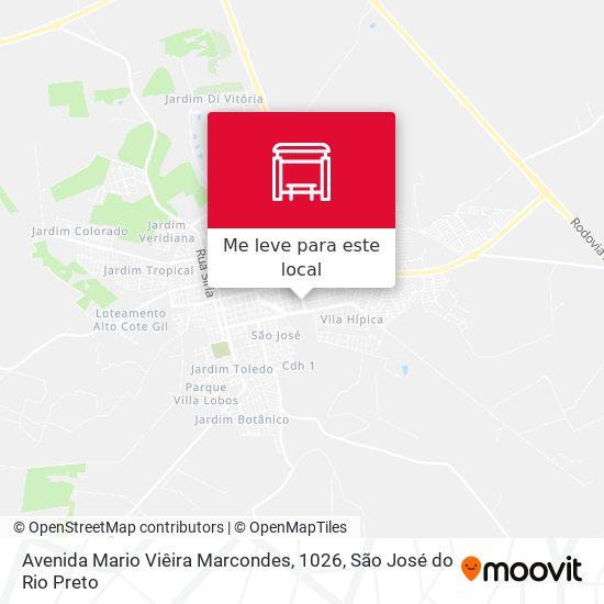 Avenida Mario Viêira Marcondes, 1026 mapa