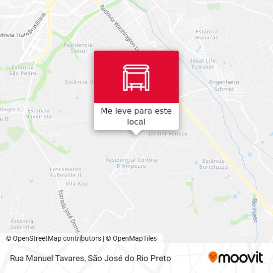 Rua Manuel Tavares mapa